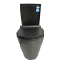 Toilet Suite Vortex Flush BTW LEN092 Black S/P Pan 